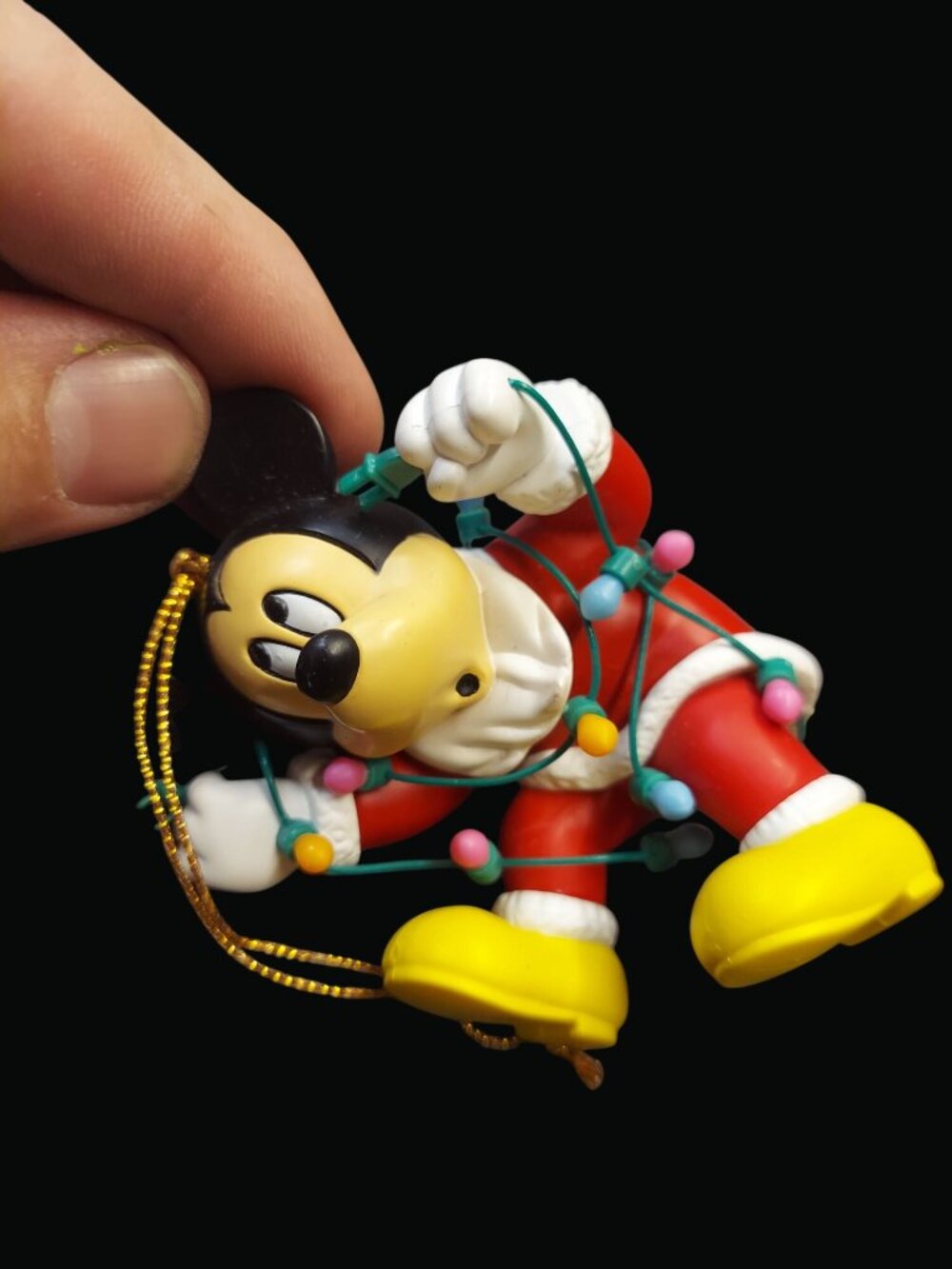 Vintage Christmas Magic Disney Simba and Mickey Mouse Ornament Set 1127 - Picture 10 of 11